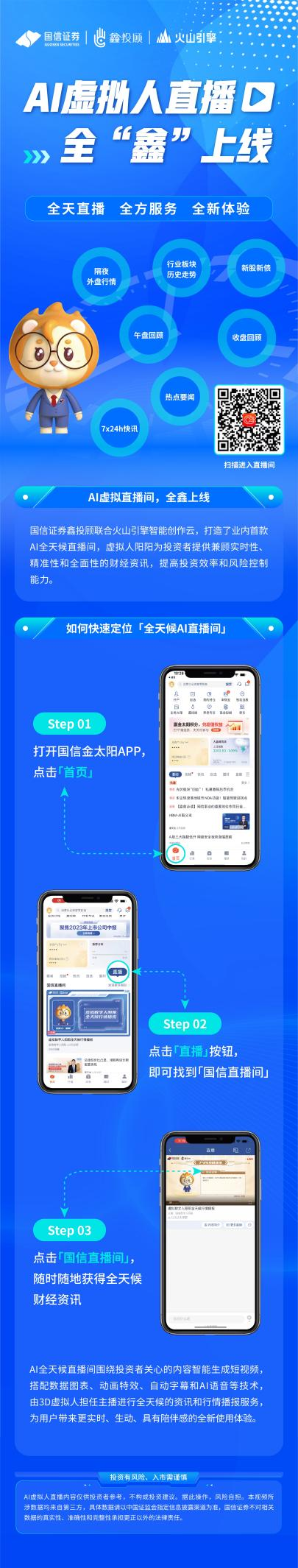 国信证券携手火山引擎推出业内首款AI直播间