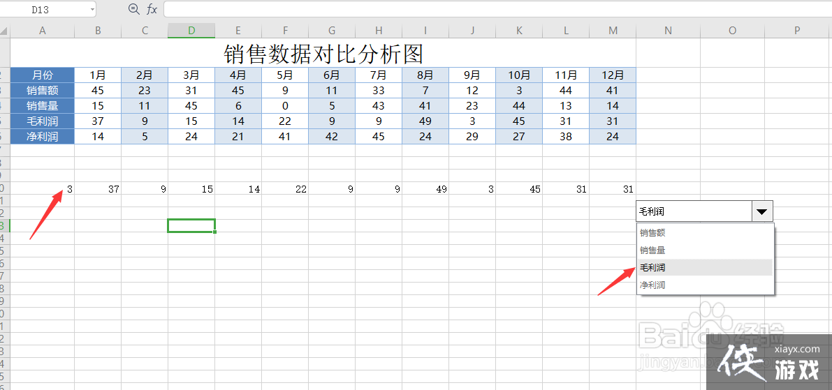 excel数据显示动态图表怎么制作表格