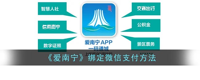 《爱南宁》绑定微信支付方法