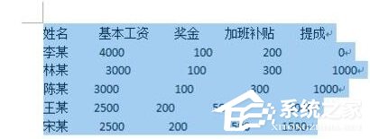 word如何对齐不同行的文字和表格