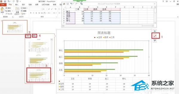 ppt 条形图制作