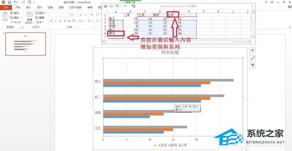 ppt 条形图制作